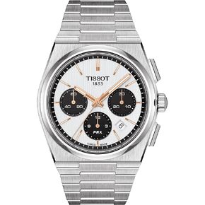 Tissot Mens PRX Automatic Chronograph 316L Stainless Steel case Automatic Watches, Grey, Stainless Steel, 13 (T1374271101100)