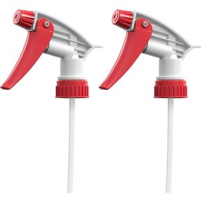 رشاشات بديلة Bar5F مكونة من قطعتين لزجاجات 16 أونصة أو 24 أونصة أو 32 أونصة، مقاومة للماء والمواد الكيميائية (عبوة من قطعتين، سلسلة T (أحمر)) in Kuwait