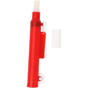 Tyenaza Pipette Pump, 25ml Red Lab Pipettes Manual Pipette for Disposable Plastic and Glass Pipettes, Red Unit Disassembled for Easy Cleaning