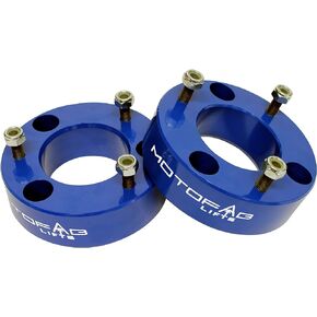 MotoFab Lifts F150-2.5BLUE - مجموعة رفع التسوية الأمامية 2.5 بوصة التي تناسب F150