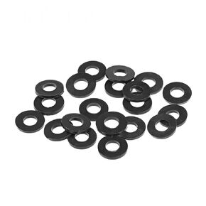 uxcell Rubber Flat Washers 13mm OD 6mm ID 1.6mm Thickness for Faucet Pipe Water Hose, Pack of 20