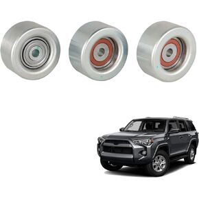 SEBLAFF Car Idler Pulley Kit Replacement for FJ Cruiser Tacoma 4Runner Fortuner Hilux III Tundra 1660331040 1660431020 166030P030 166040P011