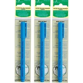 Clover 516 Water Soluble Thick Marker Pen SET OF THREE!