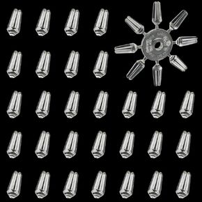 FMHXG 5PCS Dart Flight Protectors 40 Transparent PC Plastic 8 Pieces per Circle Dart Wing Protection Device Diameter 3mm to Prevent Dart Tail Damage