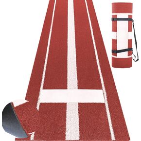 سجادة رمي الكرة اللينة مقاس 10 × 3 بوصات من Supvision مطاط رمي الكرة اللينة مع خط طاقة إسفنجي 5 مم متين وغير قابل للانزلاق in Kuwait