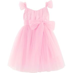 Flofallzique Toddler Tutu Dress Summer Flutter Sleeve Infant Baby Birthday Party Girls Tulle Dress for 1-6 Y