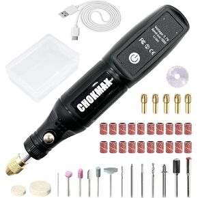 Cordless Rotary Tool, 3.7V Li-ion Mini Rotary Multi Tool Kit with 42pcs Accessories Electric 16000rpm Speed DIY Grinder for Polishing, Cleaning and Engraving Orange
