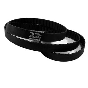 BESTORQ 285-L-050 L Timing Belt, Rubber, 28.5" Outside Circumference, 0.5" Width, 0.375" Pitch, 76 Teeth