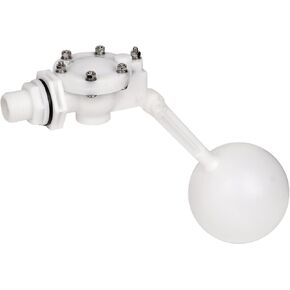 3/4 Inch Float Valve for Water Tank Plastic Water Float Valve with Adjustable Arm, Float Ball Valve Pool Auto Fill Float Valve High Flow for Pond Water Trough Stock Tank Reservoir