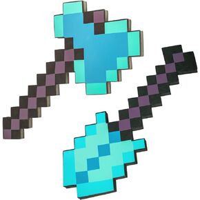 MLKGZ Pickaxe and Sword Toys,Game Transforming Kids Role-Play Accessory,Halloween,Christmas,Party Gifts for Video Game Fans