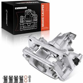 A-Premium Disc Brake Caliper Assembly with Bracket Compatible with Select Chrysler, Dodge, Ram and Volkswagen Models - Town & Country 2012-2016, Grand Caravan 12-20, C/V 13-15, Routan - Rear Driver