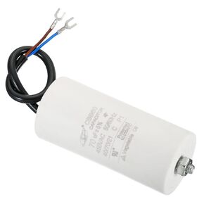 PATIKIL CBB60 80uF Running Capacitor, AC 450V 2 Wires 50/60Hz Cylinder Bottom with Screw 115x50mm for Washing Machine,Water Pump Motor Star