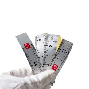 WIN TAPE Pack of 5pcs 30 Centimeters Short Adhesive Table Sticky Measuring Tape Ruler Self-Adhesive Tape Measure (CM)