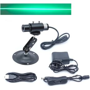 520nm Focusable High Power Green Line Module Line Generator 5V High Power Green Linear Locator for Cutting and Engraving Positioning