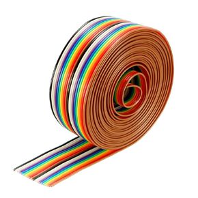 uxcell Flat Ribbon Cable 26P Rainbow IDC Wire 1.27mm Pitch 3 Meters Long