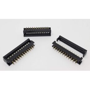 Connectors Pro 25-Pack IDC 2X12 24 Pins 2.54mm Pitch Male Transition Dual Row Plugs for Flat Ribbon Cable, 25-PK FD 24P