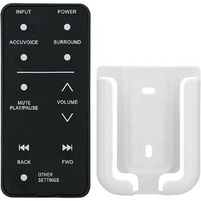 Replacement Remote Control for ZVOX Accuvoice AV157 AV203 AV257 SoundBar TV Speaker(with Mounting Bracket)