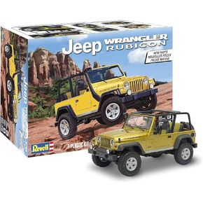 REVELL USA, LLC Plastic Model KIT, Jeep Wrangler Rubicon,12 years old and up Yellow