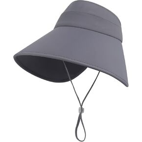Foldable Sun Visor Hats for Women Large Brim Summer Sun UV Protection Beach Cap Breathable Silk Sports Visor in Kuwait