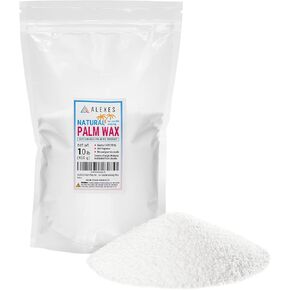 شمع النخيل من ALEXES لصنع الشموع - رقائق شمع النخيل 1 رطل - شمع النخيل المستدام لصنع الشموع - رقائق شمع النخيل العضوي للشموع - شمع صناعة الشموع الطبيعية in Kuwait