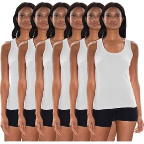 Sexy Basics Tank Tops for Women, Cotton Flex Tank Tops- Multi Packs