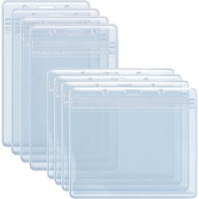 8 قطع من حامل شارات الهوية، حاملات بطاقات الهوية الرأسية والأفقية، حاملات بطاقات الهوية البلاستيكية الشفافة الممتازة للشارات، سحاب قابل للإغلاق، واقي البطاقة مقاوم للماء لبطاقة هوية العمل، بطاقة الاسم، رخصة القيادة in Kuwait