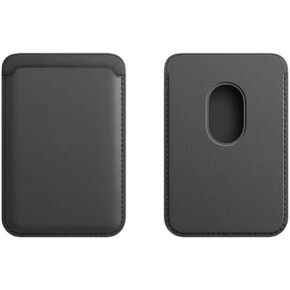 Captese MagIT Faux Leather Unisex Card Wallet Pouch, compatible with MagSafe, for iPhone 14 Pro Max/14 Pro/14 Plus/14, iPhone 13 Pro Max/13 Pro/13, & iPhone 12 Series (Rose Gold)