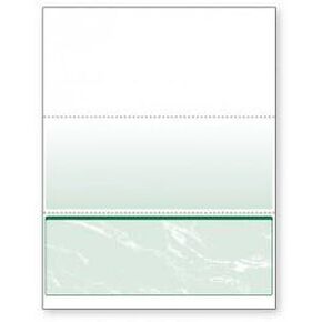 Blank Computer Checks for Laser & Ink Jet Printers, Pack of 100 Sheets (Blue Bottom)
