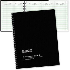 Elan Publishing Company Class Record Book for up to 10 Weeks. 50 Names. Extra Large Grade Recording Squares. (R9310)