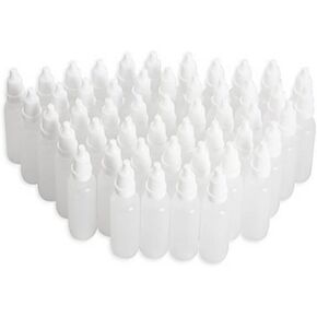 50PCS 10ML Clear Plastic Empty Squeeze Dropper Dropping Bottles(Drops Of Plug Can Removable) Eye Liquid Containers For Personal Care