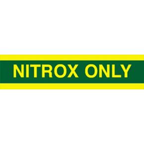 Trident Nitrox Only Tank Wrap Sticker