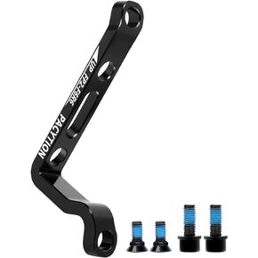 PACYTION Disc Brake Adapter 160mm, Front & Rear Disc Brake Caliper Mount Adapter Rotor Adapter,Aluminium Alloy CNC Bike Post Mount to Flat Mount with Bolts,Disc Brake Bracket Converter