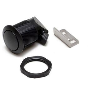 Southco M1-2A-13-5 Series Natural Plastic Pop-Out Knob Turn-To-Open Push-To-Close Latch, Non-Locking, 0.05"-0.75" Panel Thickness, Black (Pack of 10)
