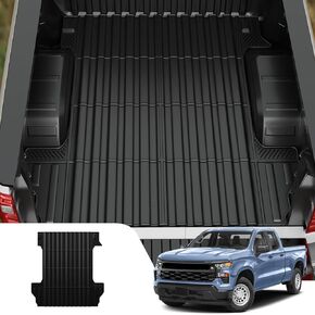 Dattumar Truck Bed Mat Compatible with 2019-2024 Chevrolet Silverado 1500 5.8 Ft Bed Liner All Weather GMC Sierra Bed Mat 2023 Chevy Silverado GMC Sierra Accessories (2019-2024,5.8ft)
