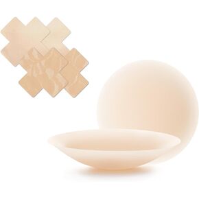Nippies Skin Adhesive Nipple Covers Creme Size 2 Fabric Festival Pasties Bundle