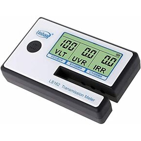 Linshang Portable Solar Test Meter, Measure Side Windshield, Window Tint and Window Film Glass, Meter Tester UV IR Rejection Spectrum Tester IR 1400nm UV 365nm VL 380nm - 760nm Full wavelength (Blue)