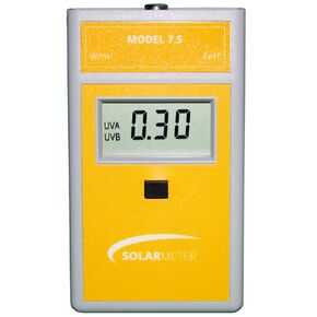 Solarmeter Model 7.5 Erythema Effective UV Meter, Digital UV Radiometer, Ideal for Sunburn Prevention, Eyewear Testing for UV Blocking Capabilities & More, Measures 280-400 nm, from 0-199.9 MED/Hour