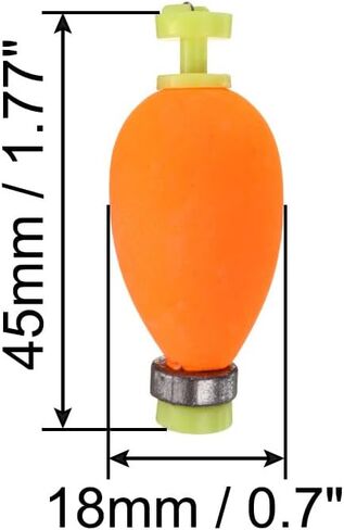 PATIKIL Fishing Bobbers Floats Pear Shape EVA Spring Foam Floats Weighted Bobbers for Bass Trout Freshwater Saltwater in Saudi Arabia