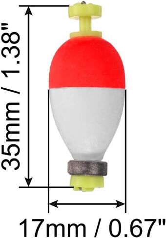 PATIKIL Fishing Bobbers Floats Pear Shape EVA Spring Foam Floats Weighted Bobbers for Bass Trout Freshwater Saltwater in Saudi Arabia