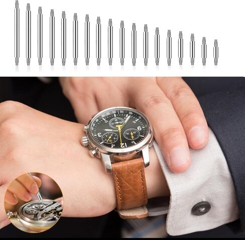 146 PCS Watch Band Remover Tool Kit, 8mm - 25mm Stainless Steel Watch Band Pins Replacement Watch Band Repair Spring Bar Tool and Tweezers Professional Watch Link Removal Tool for Watchmaker Supplies in Saudi Arabia