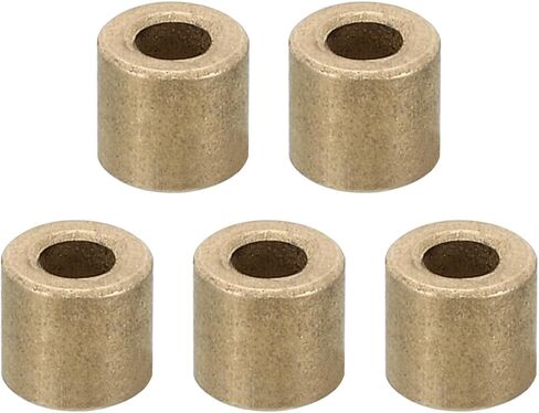 PATIKIL M3 Brass Spacers, 5 Pcs Metal Spacer Brass 3mm ID x 6mm OD x 6mm L Brass Spacers Screw Standoff for 1/8 Inch or M3 Screw in Saudi Arabia