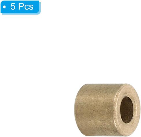 PATIKIL M3 Brass Spacers, 5 Pcs Metal Spacer Brass 3mm ID x 6mm OD x 6mm L Brass Spacers Screw Standoff for 1/8 Inch or M3 Screw in Saudi Arabia