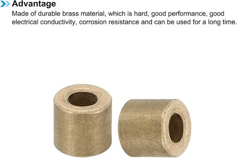 PATIKIL M3 Brass Spacers, 5 Pcs Metal Spacer Brass 3mm ID x 6mm OD x 6mm L Brass Spacers Screw Standoff for 1/8 Inch or M3 Screw in Saudi Arabia