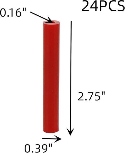 فواصل برغي مطاطية مقاس 0.39 بوصة × 2.75 بوصة، فاصل موسع مخرج كهربائي، فاصل دائري أسود، قطر داخلي 0.16 بوصة، 24 قطعة مع براغي in Kuwait