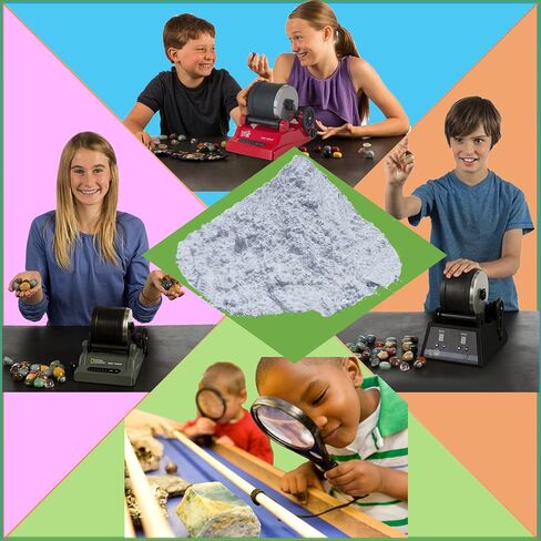 Tonmp 3 LBS الخطوة 4 Rock Tumbler Grit -1200 Grit Aluminium Tumbler Tumbler Media Grit، وسائط تلميع الصخور، تعمل مع أي بهلوان صخري، ملمع الصخور، ملمع الحجر، (الخطوة 4-3 رطل)... in Kuwait