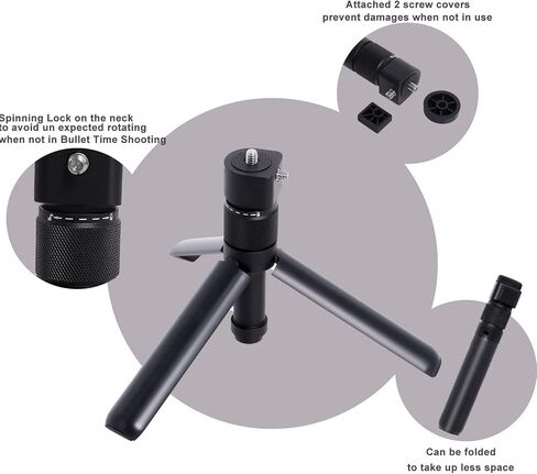 حزمة وقت الرصاصة متوافقة مع Insta360 One X2 One X3 مقبض عصا سيلفي غير مرئي متعدد الوظائف قابل للطي حامل ثلاثي القوائم مقبض رصاصة الوقت in Kuwait