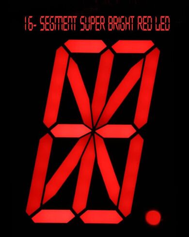 16-Segment / 7 Segment Display 2.3 Inc Alphanumeric Super-Bright Red LED Display (16 Segment LED Outdoor Display) in Saudi Arabia