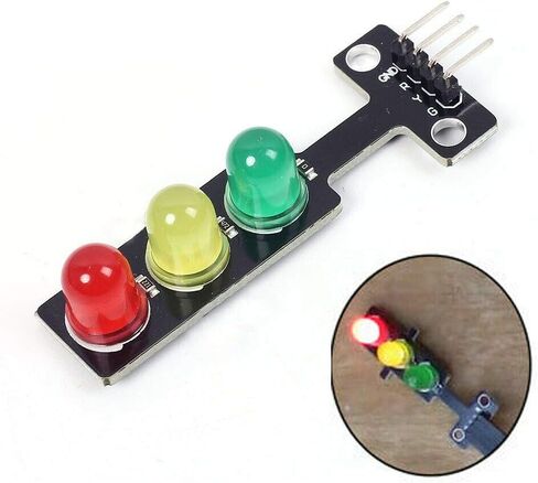 5 قطعة إشارة مرور صغيرة 5 فولت 5 مللي متر LED وحدة عرض لمجموعة Arduino Creative DIY in Kuwait