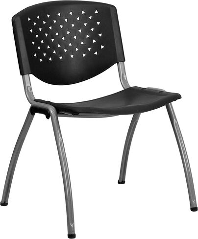 Flash Furniture HERCULES -5 Pack 880 lb. Capacity Green Plastic Stack Chair | Comfortable Seating with Durable Design in Saudi Arabia