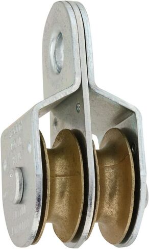 National Hardware N199-810 3214BC Fixed Double Pulleys in Zinc, 1-1/2" in Saudi Arabia